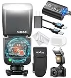 Godox Blitz V480 O Kamera Blitz Speedlite, V480O GN50 Touchscreen Flash, TTL HSS 1/8000s Sync Blitzgeräte, Compatible with Olympus E-M1 III, Pen-F, E-PL8, E-P5 und Panasonic GH4 GX85 LX100 S1 S5 IIX
