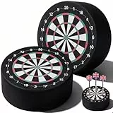 Zocipro 2Pcs Dartpfeile Halterung, Mini Dartständer, 10cm Durchmesser, Dart Aufbewahrung Für Soft- & Steeltip Darts, Darthalter Für Zuhause & Club, Platzsparendes Dartstation (Schwarz)