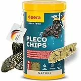 sera Pleco Chips 1.000 ml (380 g) | Wels Futtertabletten Chips für gesunde Bodenfische | Welsfutter Aquarium mit hoher Futterverwertbarkeit | Wels Futter | Fischfutter Aquarium Made in Germany