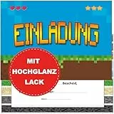 KARTENVERSAND24 Geburtstagseinladungen Jungen Gaming Einladung Gamer Kindergeburtstag Junge Einladungskarten Gamer Zocken Kindergeburtstag Geburtstag (Gamers)