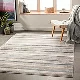 Livabliss Bruges Wohnzimmer Teppich modern – Abstrakt Design in Marmor Optik für Wohnzimmer 140x200 cm, Esszimmer, Schlafzimmer - Marmor Teppich groß, weicher Teppich Kurzflor Grau, Elfenbein und Blau