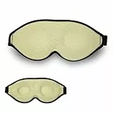 Avocado Augenmaske, Bequeme & Verstellbare Schlafmaske für Damen und Herren, 3D Schlafmaske für Unterwegs, Lichtblockierend (Avocadogrün)