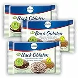 Küchle runde Back Oblaten Bio Vegan 90mm 26g pro Packung 3er Pack Esspapier zum Backen von Makronen & Lebkuchen