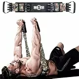 INNSTAR Tragbares Widerstandsbänder, Verstellbare Resistance Bands with 91cm Fitness Stange, Fitnessbänder for Expander, Arm, Rücken, Bizeps und Chest Trainer Krafttraining (Men|150LB)