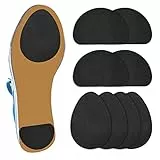 Sibba 4 Paar Schuhgriffe auf der Unterseite der Schuhe, rutschfeste Gummisohlenschutz selbstklebende Schuh-Pads, Aufkleber für Männer und Frauen Geräuschreduzierung Sohle Kissen Schuhpflegesets