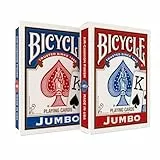 US Playing Card 1004949 - Bicycle Rider Back Jumbo Index, Kartenspiel, 2 Pack