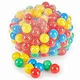 Bieco Bälle für Bällebad | 250 Stück, Größe ca. 6 cm | Bunte Kinder Bälle | Plastic Balls | Geeignet für Babys