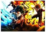 ERUZO 5D-Diamant-Malset für Erwachsene, My Hero Academia, Gemälde, japanische Anime-Kunst, Kunsthandwerk für die Wanddekoration zu Hause, 40 x 40 cm