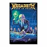 Grupo Erik Heavy Metal Poster - Megadeth Rust In Peace Poster - Deko Wohnzimmer oder Deko Schlafzimmer - Zimmer Deko - Größe : 61 x 91, 5 cm - Rock Fanartikel - Offizielle Lizenz