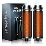 SUPPOU Magnetischer Handwärmer Elektrisch, 2 Pack 5000mAh Wiederaufladbar Elektrisch Handwärmer mit LED-Notbeleuchtung, Tragbar Akku Taschenwärmer für Outdoor-Sportarten Skifahren Klettern Wandern