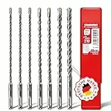 SCHWABENBACH ® SDS PLUS Betonbohrer Set - Super SDS Bohrer Set - 7tlg. 5 6 8 10 12 x 210 mm - Steinbohrer kompatibel mit Bosch Bohrhammer - Premium Qualität für Schlagbohrmaschine (kein SDS MAX)