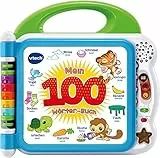 VTech Baby Mein 100-Wörter-Buch – Interaktives Bilderbuch zum Lernen erster Wörter mit 12 bilingualen Seiten in Deutsch-Englisch – Für Kinder von 2-5 Jahren