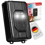 PATTLER® Marderschreck Auto mit Blitzlicht - Marderabwehr mit Flexible Stromversorgung - 12V Autobatterie, AA-Batterie oder USB - Effektiver Marderschutz für Auto, Garten, Dachboden - 1 Stück