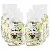 Gerstoni Gersten-Müsli Früchte 6x500g - Ballaststoffreiches Früchtemüsli ohne Zuckerzusatz - Premium-Gerstenflocken regional angebaut - mit pflanzl. Beta-Glucan für Genuss & Wohlbefinden