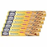 Toppits Backpapier 8m Rolle 38cm breit Antihaft-StStruktur (6er Pack)
