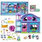 Littlest Pet Shop - Das Große Haus der Pet Shop Deluxe - Spielset mit 4 Pet Shop Figuren und über 20 Accessoires - Sammelbare Tier-Mini-Figuren - Spielzeug für Kinder ab 4 Jahren - BF00596