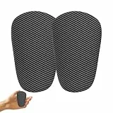JDP Mini Schienbeinschoner, extra kleine Schienbeinschoner Fußball Herren, Anti-Rutsch Mini Schienbeinschützer Kinder Fussball, Fußball Schienbeinschützer klein, Shin Guards 10x6 cm, Carbon