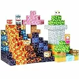WOOBLO Magnetische Bausteine,150 Teile Magnetbausteine Magnetspielzeug Magneten Kinder,Magnetische Bauwelt Spielzeug Magnetblöcke für Kinder ab 3 4 5 6 7 8 9 10 Jahre,Baue Mine Magnet Welt