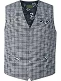 Charles Colby Herren Weste Duke Niven blau, 5XL (XXXXXL) - 72