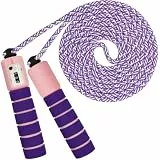 Springseil für Kinder und Sport Mit Zähler, Komfortablen Schaumstoffgriffen - Speed Jump Rope, Fitness Seil