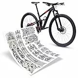 Riesel Design® Frame:Tape 3000 Fahrrad Rahmenschutz - Stylische Fahrrad Schutzfolie/selbstklebende Fahrradschutzfolien/MTB Rahmenschutzfolie als Kratzschutz (Illuminati Grey)