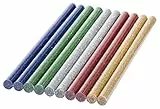 Bosch Accessories Klebesticks Glitter (10 Stück, Ø 7 mm), 2609256D31, Mehrfarbig