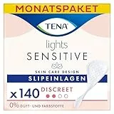 Tena Lights Sensitive Discreet, Monatspaket (5 Packungen je 28 Einlagen), 140 Einlagen