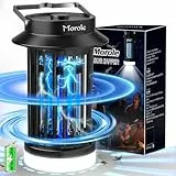 Morole USB Insektenvernichter Elektrischer, LED Bug Zapper, UV DC Mückenlampe mit Berührungsschutz, Suspendable Insektenlampe Elektrische für Camping im Freien