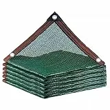 POCHY Schattierungsnetz 60% Schattennetz mit Ösen Gewächshaus Schattiernetz Sonnensegel Pflanze Sonnenschutz Sonnenschutznetz für Garten Außen Hof Dach (Color : Green, Size : 4x4m)