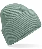 Hatstar Warme Damen Beanie Mütze | Herren Grobstrick Wintermütze | Wollmütze Strickmütze | Unisex für Damen und Herren | Weich und Dick (Dusty Green)