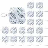 16 tens elektroden pads 5x5 cm, wiederverwendbare Klebeelektroden für TENS Geräte & EMS Trainer, sehr gute Haft- Leitfähigkeit, 2mm Steckanschluss | Zertifiziertes Medizinproduk. Boston Tech