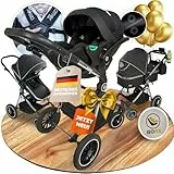 Kinderwagen 3 in 1 [Babywagen & Autositz] mit Babyschale Fahrgestell Kombi als Set | Stroller Baby | Isofix Station & 5-Punkt Sicherheitsgurt Kinderwagen Buggy Reisebuggy Buggys | Babywagen