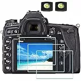 ULBTER Displayschutzfolie Schutzfolie für Nikon D6 D850 D800 D750 D610 D600 D500 Kamera & Blitzschuhabdeckung, 9H Härte LCD Gehärtetes Glas [3+2 Stück]