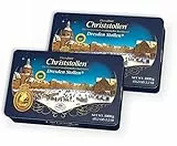Dr. Quendt Christstollen Dresdner Stollen in Geschenkdose 2 x 1 kg.