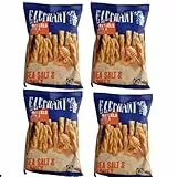 Elephant Twisted Pretzels Sea Salt & Honey 4 x 160g Knabbergebäck In Spiralform
