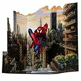 McFarlane Toys - Marvel Spider-Man Posierte Figur im Massstab 1:10 mit Szene (Spider-Man 6)
