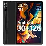 Ainmel Tablet 11,5 Zoll Android 15, 30GB RAM 1TB TF, 2K Android Tablet 2000 * 1200 FHD, 8400mAh, Widevine L1, 13MP Kamera, WiFi 6&BT 5.3, Face ID Tablet PC für Arbeit/Studium - Schwarz