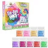 Desire Deluxe Tie Dye Ink - Set mit 5/9/18 Farben Tinte zum Färben von Stoff, Kleidung - Kreative Kunst Handwerk Tie Dye Spiele Aktivität für Erwachsene & Kinder (9 Farben Set)