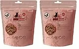 catz finefood Meatz Katzen Leckerlies Huhn N° 3 - knusprige Fleischstreifen, gegrilltes Hühnerfleisch mit Biotin für gänzendes Fell - Katzensnack ohne Zucker, getreidefrei, 45g (Packung mit 2)