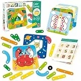 Goula - Jumbo Speile - Farbformen - Motorikspielzeug 3 Jahre- Holzspielzeug - Kinderspielzeug ab 3 Jahre - 1 Spieler