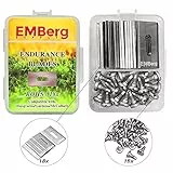 EMBerg Endurance Klingen für Husqvarna Automower, Gardena, McCulloch, Mähroboter Mähroboter-Zubehör Ersatzmesser für 315, 430, 435, 450 und viele weitere, 18 Stück Stahl