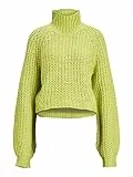 JJXX Jack&Jones Damen JXKELVY Chunky HIGH Neck Knit NOOS Strickpullover, Limeade, L