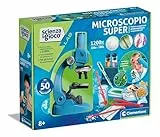 Clementoni Wissenschaft und Spiel Lab – Mikroskop Super – Labor mit 50 wissenschaftlichen Experimenten, Mikroskop für Kinder, optisches und elektronisches Mikroskop 1200X, wissenschaftliches Spiel 8