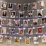 120 LEDs weiß Fotoclips Lichterkette, 40ft Lichterkettes mit 52 Klammern und 18 Haken an der Wand, Timer 8 Modi USB Batteriebetrieben Foto Lichterkette für Bilder,Zimmer, Weihnachten, Hochzeiten