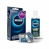 MY.SIZE Vorteilspack Kondome 69mm, 10er Pack + MY.SIZE Natural Gleitgel 100ml + MY.SIZE Massagekerze