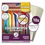 Plantura Schlupfwespen gegen Kleidermotten, Komplett-Lösung mit 40 Karten (10 Karten à 4 Lieferungen) - hochwirksame & nachhaltige Bekämpfung, Alternative zu Mottenkugeln