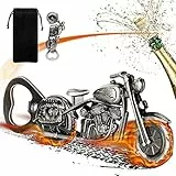 LKKCHER Flaschenöffner, Bieröffner, Motorrad Flaschenöffner, Biergeschenke für Männer, Gadget für Männer Geschenke, Motorradgeschenke für Männer, Geschenke für Papa und Freund (Grau)