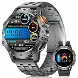 BENYAR SMART Smartwatch Herren mit Taschenlampe für Android iOS 1.43'' Amoled Outdoor Sportuhr Smartwatch mit 110 Sportmodi,Pulsmesser/Schlafmonitor,IP68 Wasserdicht Schrittzähler,2 Bänders