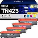 KEENKLE TN-423 TN423 Toner Kompatibel für Brother TN-423BK TN 423 TN-421 für Brother MFC-L8690CDW Toner HL-L8260CDW MFC-l9570cdw DCP-L8410CDW (TN423BK TN423C TN423Y TN423M, 4er-Pack)