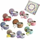 9er Duftkerzen Set für Frauen - 100% Sojawachs Geschenkset mit 180h Brenndauer - Perfekt für Geburtstagsgeschenke